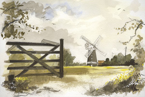 Painting Commission Burnham Overy Staithe Windmill