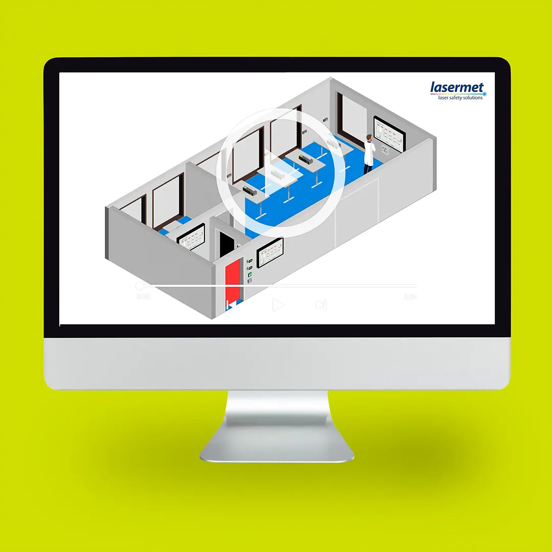 Original animation for laser safety training
