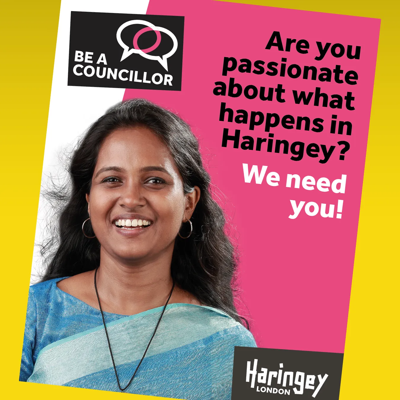 Digital advertising graphics for Haringey Council
