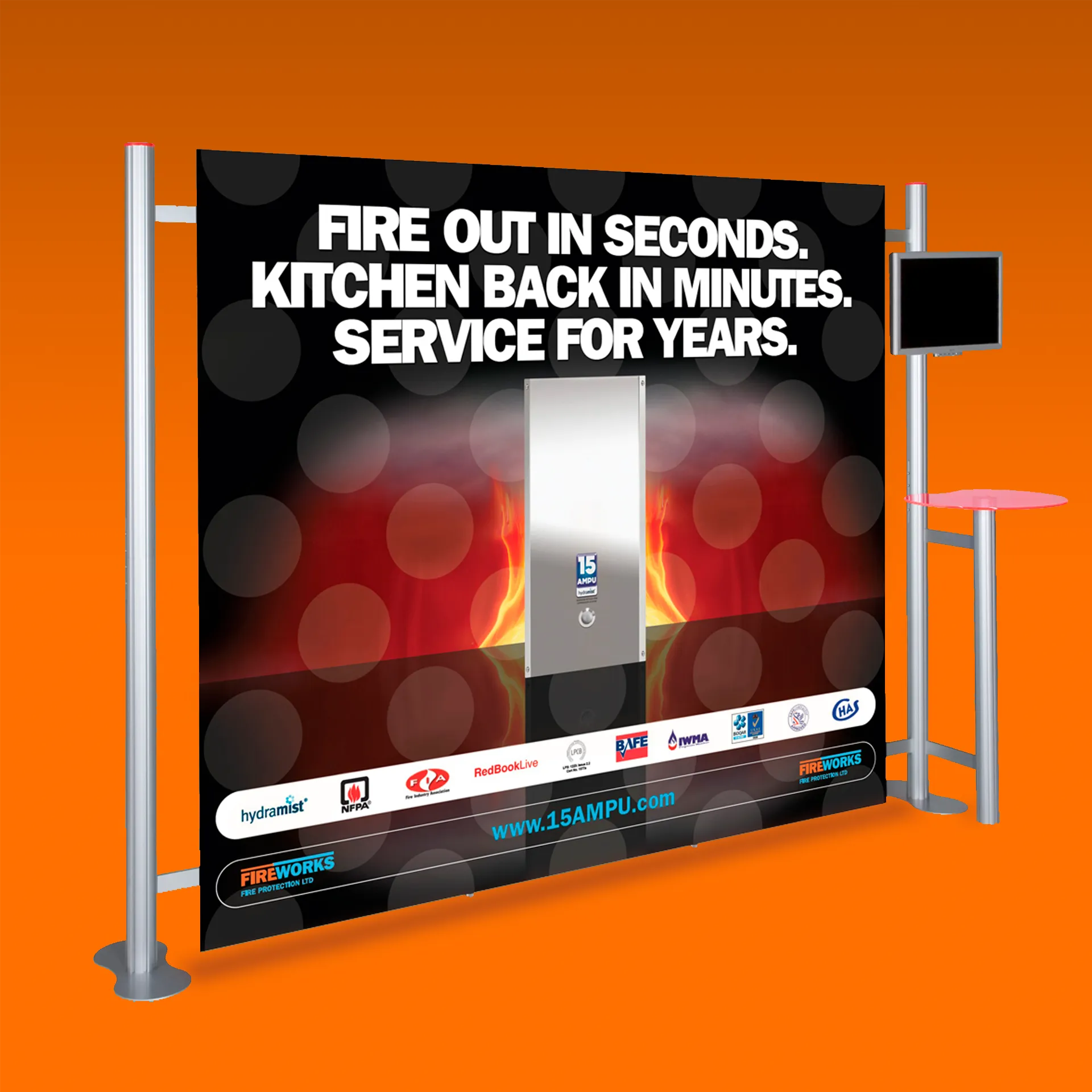 Exhibition graphics for the 15AMPU