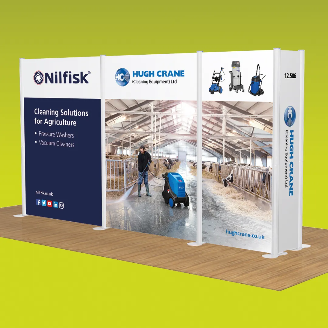 Exhibition stand for Hugh Crane