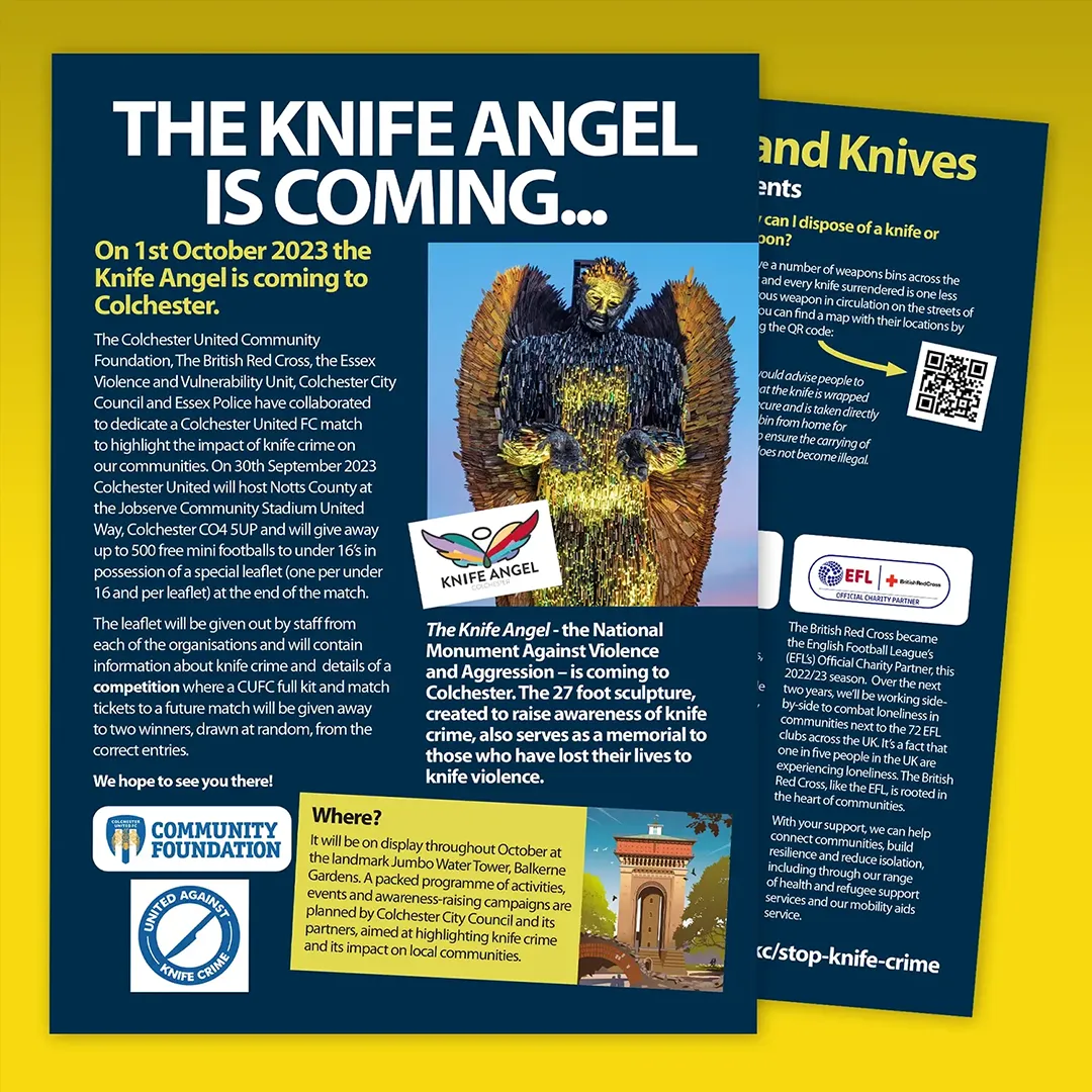 Flyer design for Essex Police
